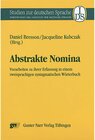 Buchcover Abstrakte Nomina / Studien zur deutschen Sprache Bd.10