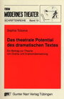 Buchcover Das theatrale Potential des dramatischen Textes