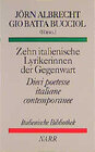Buchcover Zehn italienische Lyrikerinnen der Gegenwart /Dieci poetesse italiane contemporanee
