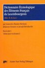 Buchcover Dictionnaire Étymologique des Éléments Français du Luxembourgeois