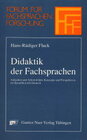 Buchcover Didaktik der Fachsprachen. Aufgaben und Arbeitsfelder, Konzepte und...