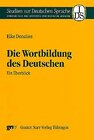Buchcover Wortbildung im Deutschen