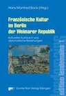 Buchcover Französische Kultur im Berlin der Weimarer Republik
