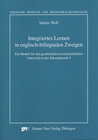 Buchcover Integratives Lernen im englisch-bilingualen Unterricht