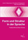 Buchcover Form und Struktur in der Sprache