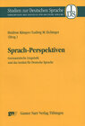 Buchcover Sprach-Perspektiven