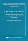 Buchcover Literatur Lesen Lernen