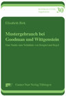 Buchcover Mustergebrauch bei Goodman und Wittgenstein