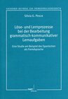 Buchcover Löse- und Lernprozesse bei der Bearbeitung grammatisch-kommunikativer Lernaufgaben
