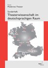 Buchcover Theaterwissenschaft im deutschsprachigen Raum