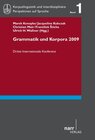 Buchcover Grammatik und Korpora 2009