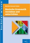 Buchcover Deutsche Grammatik verstehen und unterrichten