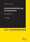 Buchcover Grammatikalisierung im Deutschen