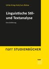 Buchcover Linguistische Stil- und Textanalyse