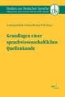 Buchcover Grundlagen einer sprachwissenschaftlichen Quellenkunde