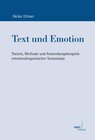 Buchcover Text und Emotion