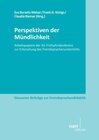 Buchcover Perspektiven der Mündlichkeit