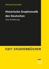Buchcover Historische Graphematik des Deutschen