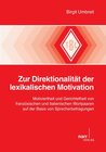 Buchcover Zur Direktionalität der lexikalischen Motivation