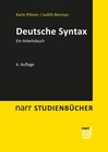 Buchcover Deutsche Syntax
