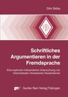 Buchcover Schriftliches Argumentieren in der Fremdsprache