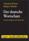 Buchcover Der deutsche Wortschatz / narr studienbücher