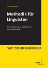 Buchcover Methodik für Linguisten