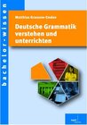 Buchcover Deutsche Grammatik verstehen und unterrichten