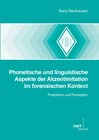 Buchcover Phonetische und linguistische Aspekte der Akzentimitation im forensischen Kontext