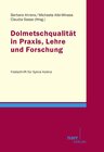Buchcover Dolmetschqualität in Praxis, Lehre und Forschung