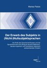 Buchcover Der Erwerb des Subjekts in (Nicht-)Nullsubjektsprachen