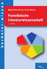 Buchcover Französische Literaturwissenschaft