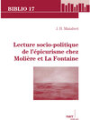 Buchcover Lecture socio-politique de l’épicurisme chez Molière et La Fontaine