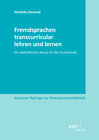 Buchcover Fremdsprachen transcurricular lehren und lernen