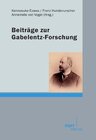 Buchcover Beiträge zur Gabelentz-Forschung