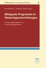 Buchcover Bilinguale Programme in Kindertageseinrichtungen