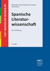 Buchcover Spanische Literaturwissenschaft