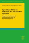 Buchcover Sprachliche Mittel im Unterricht der romanischen Sprachen