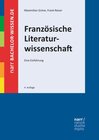 Buchcover Französische Literaturwissenschaft