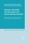 Buchcover Inklusion, Diversität und das Lehren und Lernen fremder Sprachen