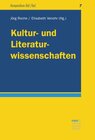 Buchcover Kultur- und Literaturwissenschaften