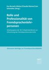 Buchcover Rolle und Professionalität von Fremdsprachenlehrpersonen