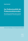 Buchcover Zur Professionalität der Professionalisierenden