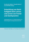 Buchcover Entwicklung von Nachhaltigkeit beim Lehren und Lernen von Fremd- und Zweitsprachen