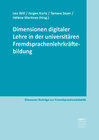 Buchcover Dimensionen digitaler Lehre in der universitären Fremdsprachenlehrkräftebildung
