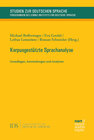 Buchcover Korpusgestützte Sprachanalyse