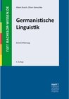 Buchcover Germanistische Linguistik / bachelor-wissen