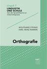 Buchcover Orthografie / Linguistik und Schule Bd.7