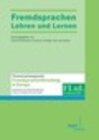 Buchcover Fremdsprachen Lehren und Lernen 2011 Heft 1