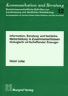 Buchcover Information, Beratung und fachliche Weiterbildung in Zusammenschlüssen ökologisch wirtschaftender Erzeuger